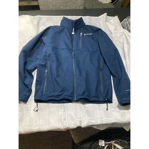 Columbia Omni-Shield Advanced Repellency Jacket Soft Men’s Size Large Zip Coat